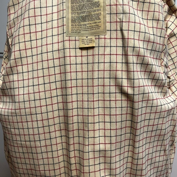 New wax cotton raincoat green lined hood Scotland Wathne MED / Barbour quality - Picture 15 of 16